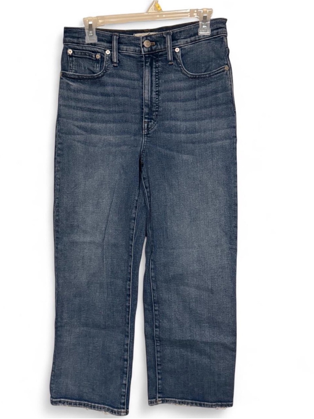Madewell High-Rise Slim Wide Leg Cropped Denim Jeans 28